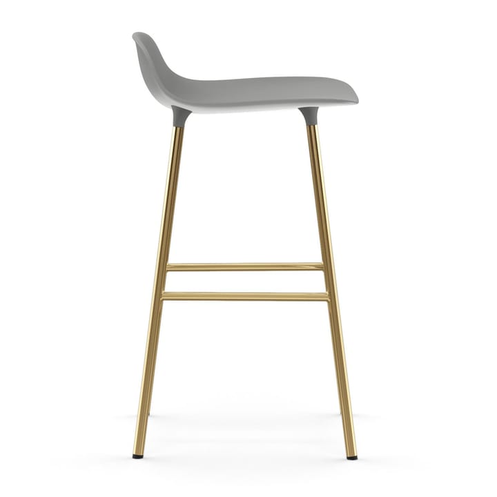 Taburete de bar con patas de bronce Form - Gris - Normann Copenhagen