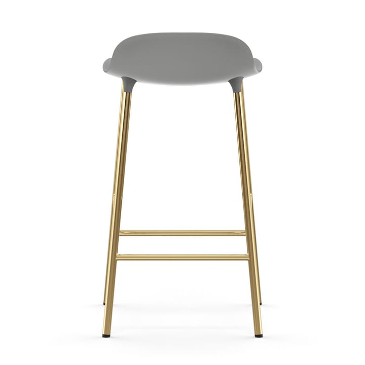 Taburete de bar con patas de bronce Form, Gris Normann Copenhagen