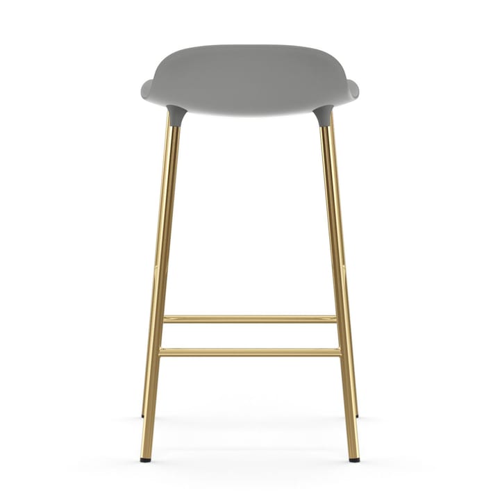 Taburete de bar con patas de bronce Form - Gris - Normann Copenhagen