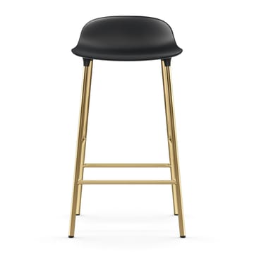 Taburete de bar con patas de bronce Form - Negro - Normann Copenhagen