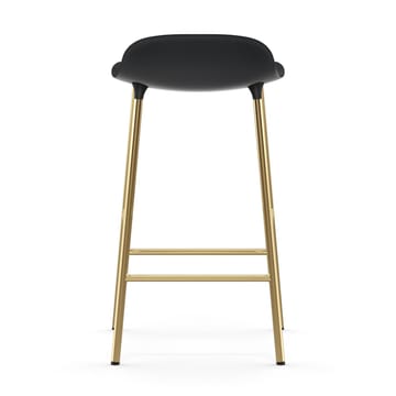 Taburete de bar con patas de bronce Form - Negro - Normann Copenhagen