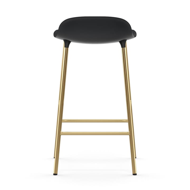 Taburete de bar con patas de bronce Form, Negro Normann Copenhagen