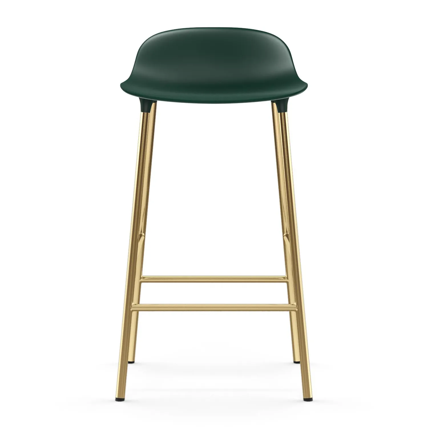 Taburete de bar con patas de bronce Form, Verde Normann Copenhagen
