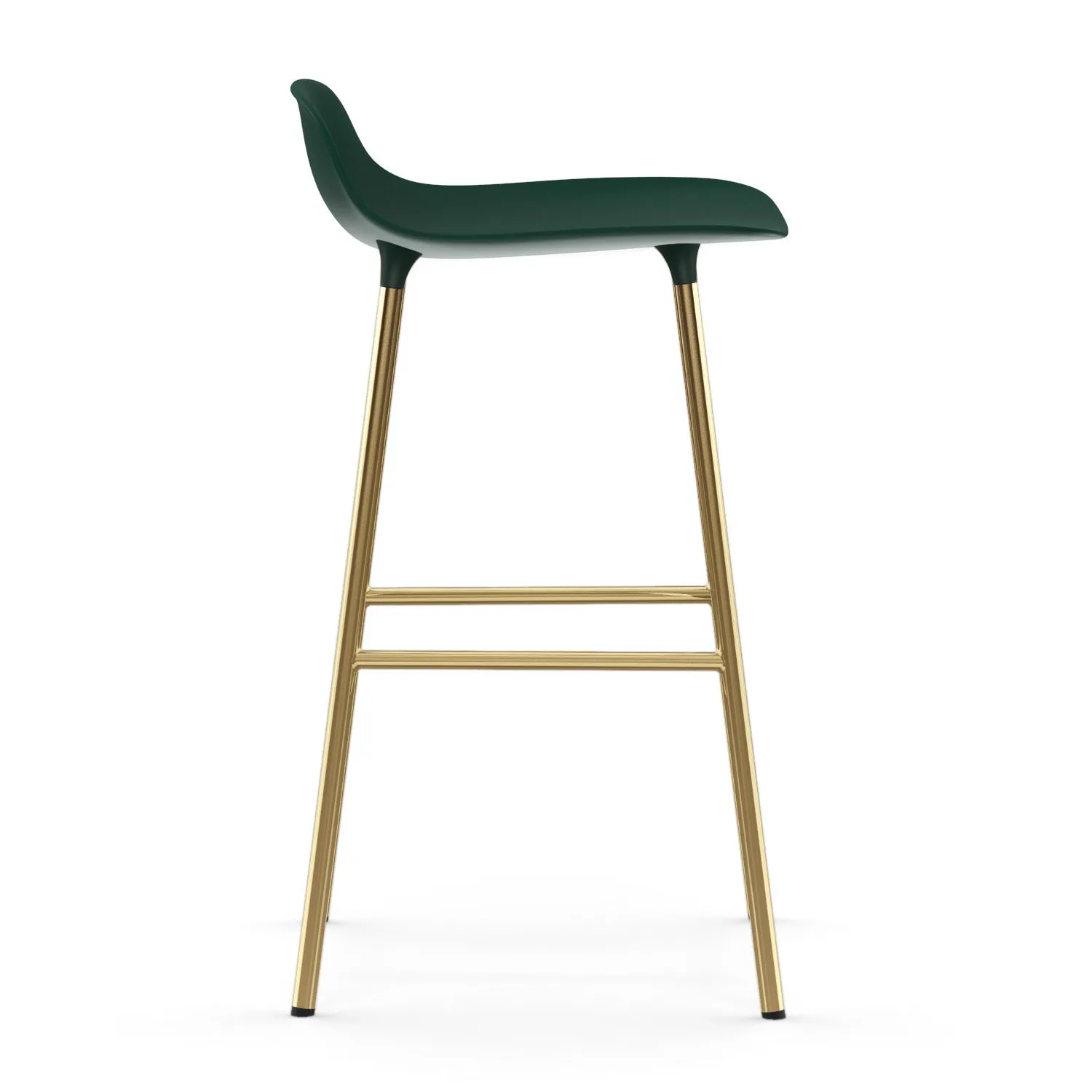 Taburete de bar con patas de bronce Form, Verde Normann Copenhagen