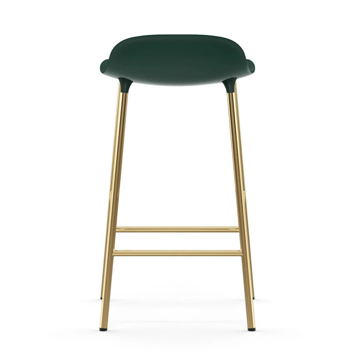 Taburete de bar con patas de bronce Form, Verde Normann Copenhagen