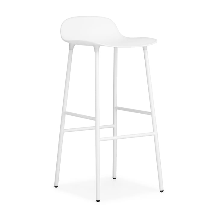 Taburete de bar con patas de metal Form 75 cm - blanco - Normann Copenhagen