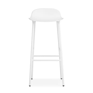 Taburete de bar con patas de metal Form 75 cm - blanco - Normann Copenhagen