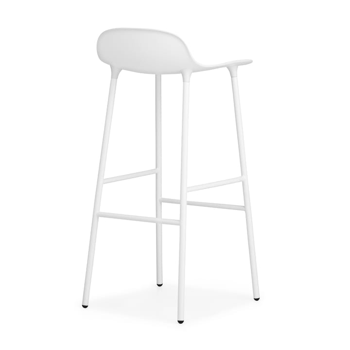 Taburete de bar con patas de metal Form 75 cm, blanco Normann Copenhagen