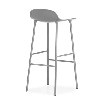 Taburete de bar con patas de metal Form 75 cm - gris - Normann Copenhagen