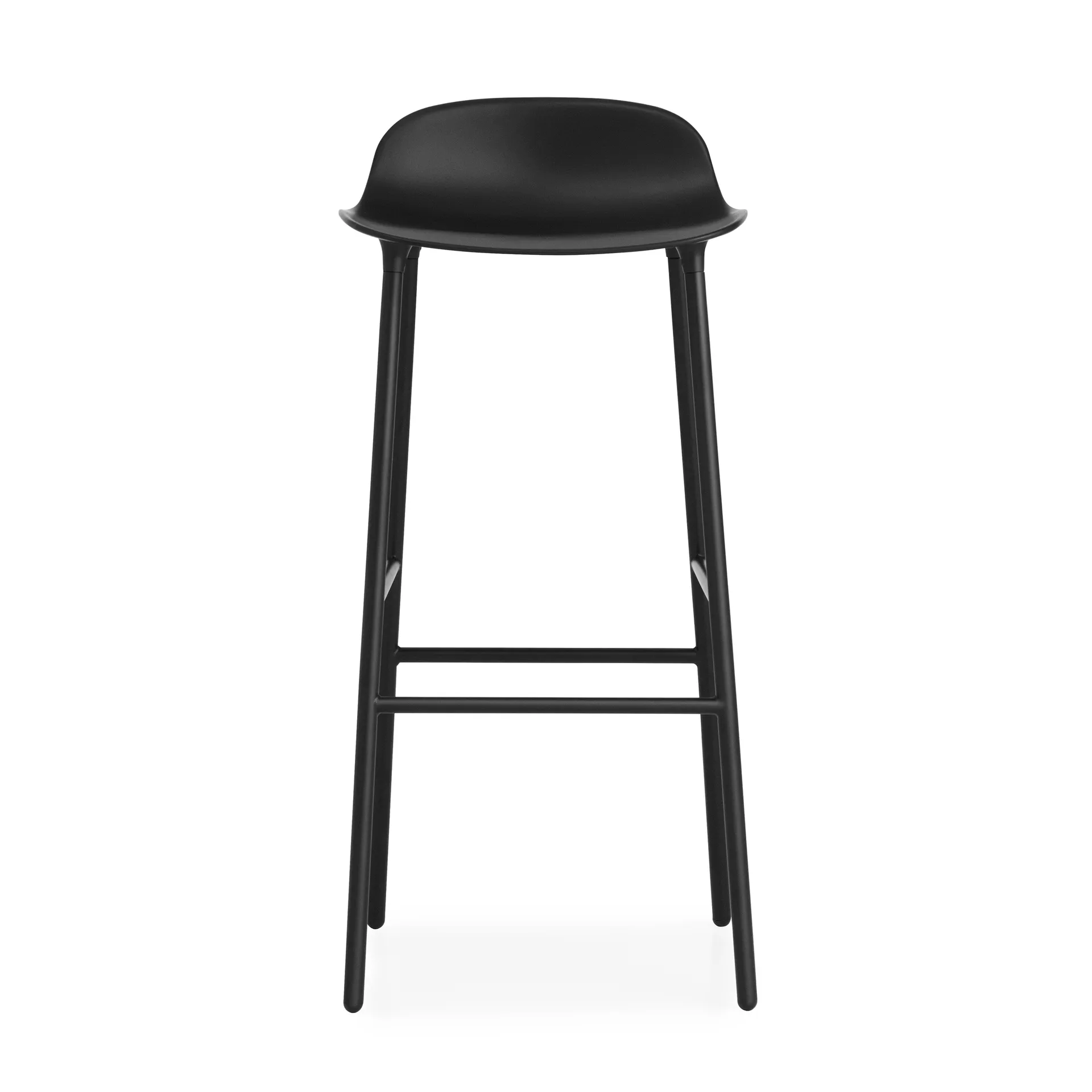 Taburete de bar con patas de metal Form 75 cm, negro Normann Copenhagen