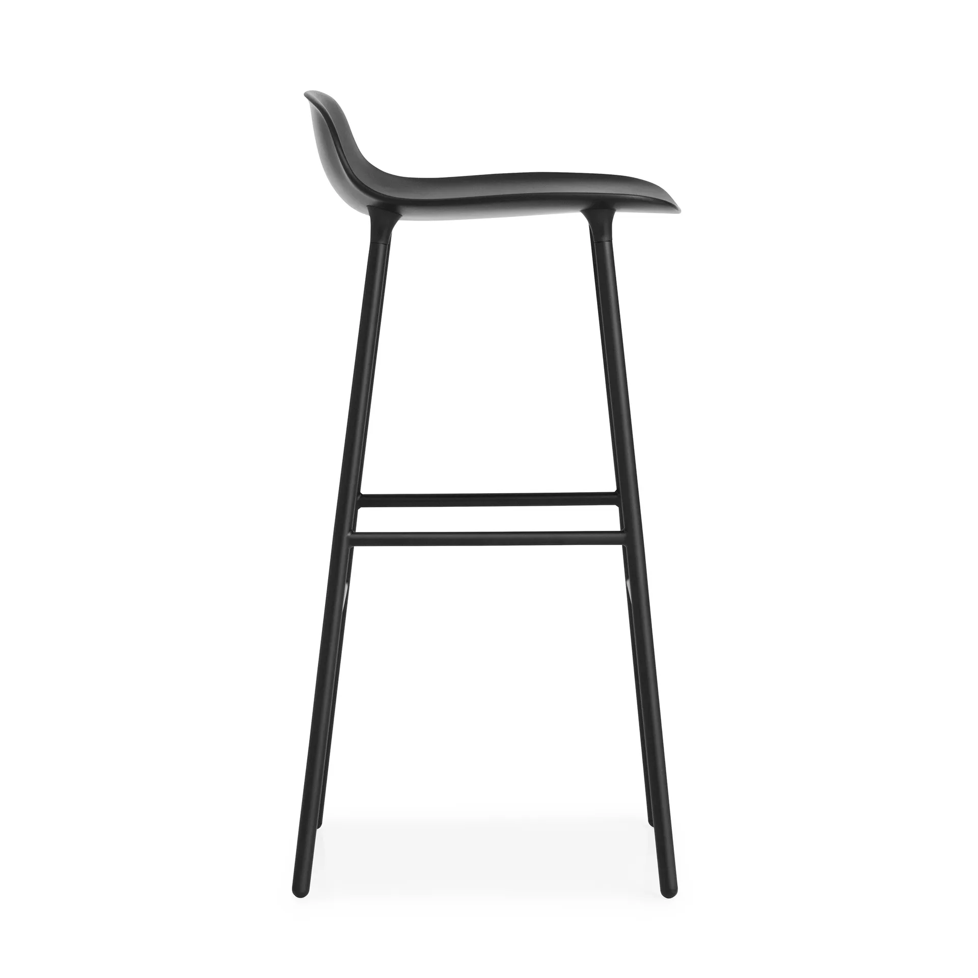 Taburete de bar con patas de metal Form 75 cm, negro Normann Copenhagen