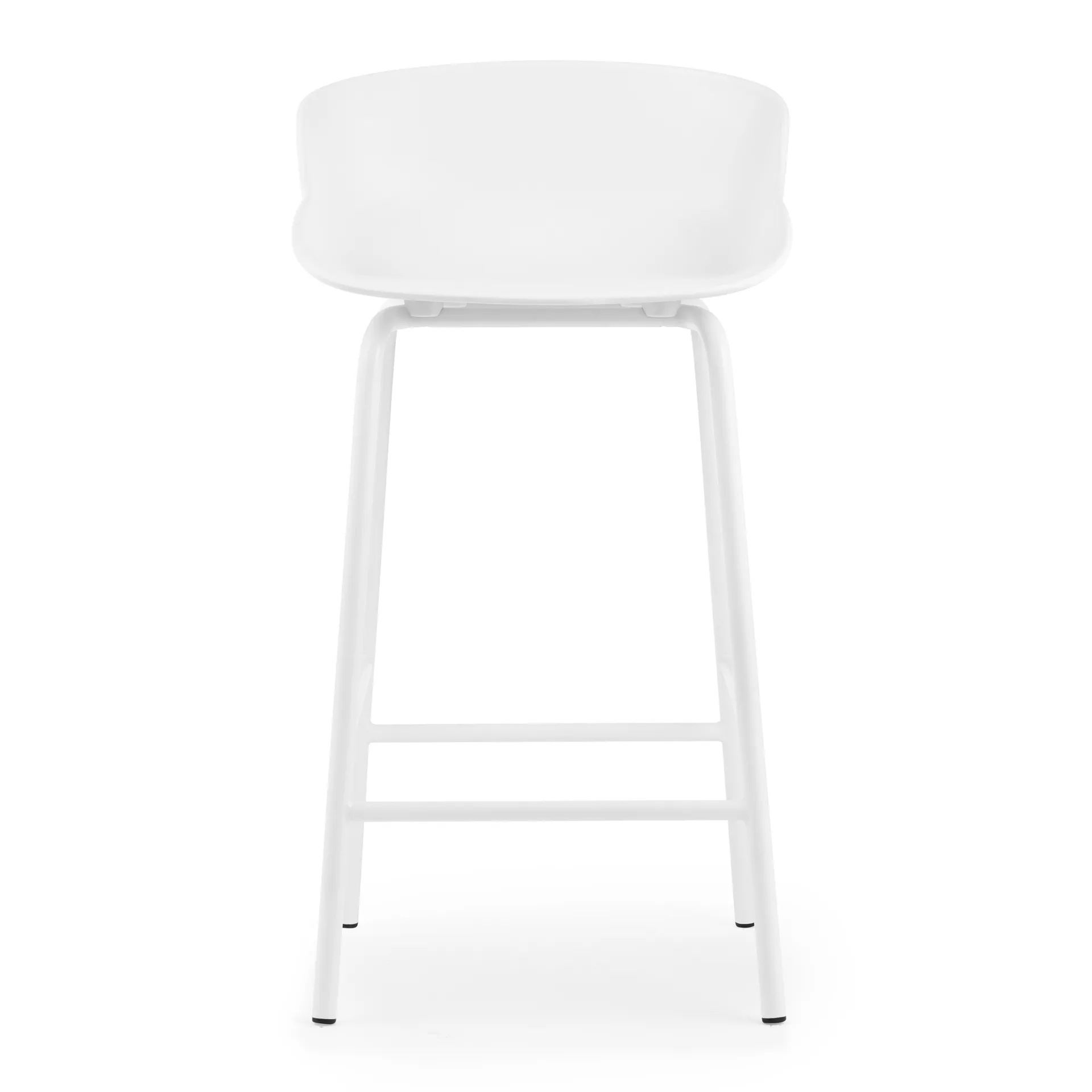 Taburete de bar con patas de metal Hyg 65 cm, Blanco Normann Copenhagen