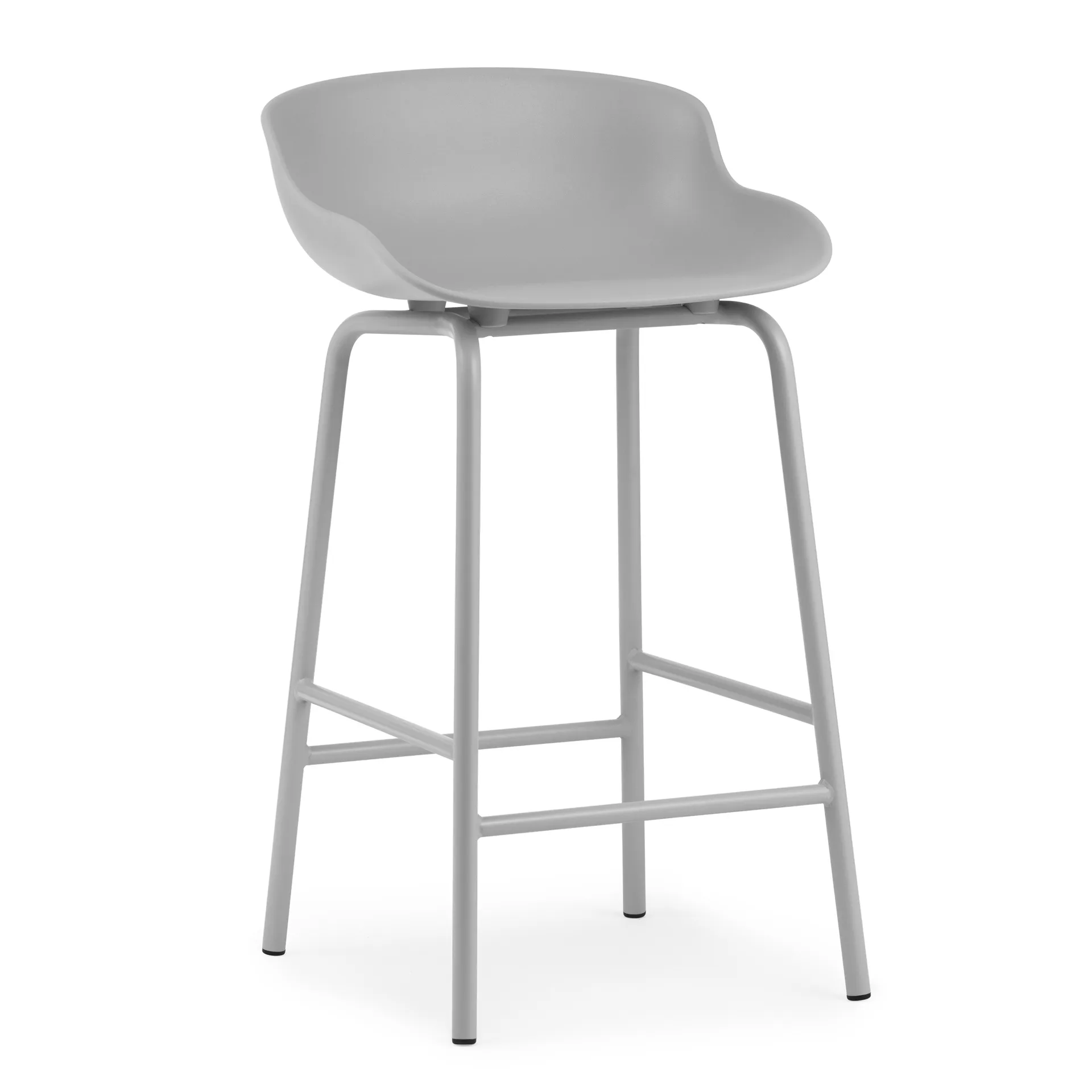 Taburete de bar con patas de metal Hyg 65 cm, Gris Normann Copenhagen