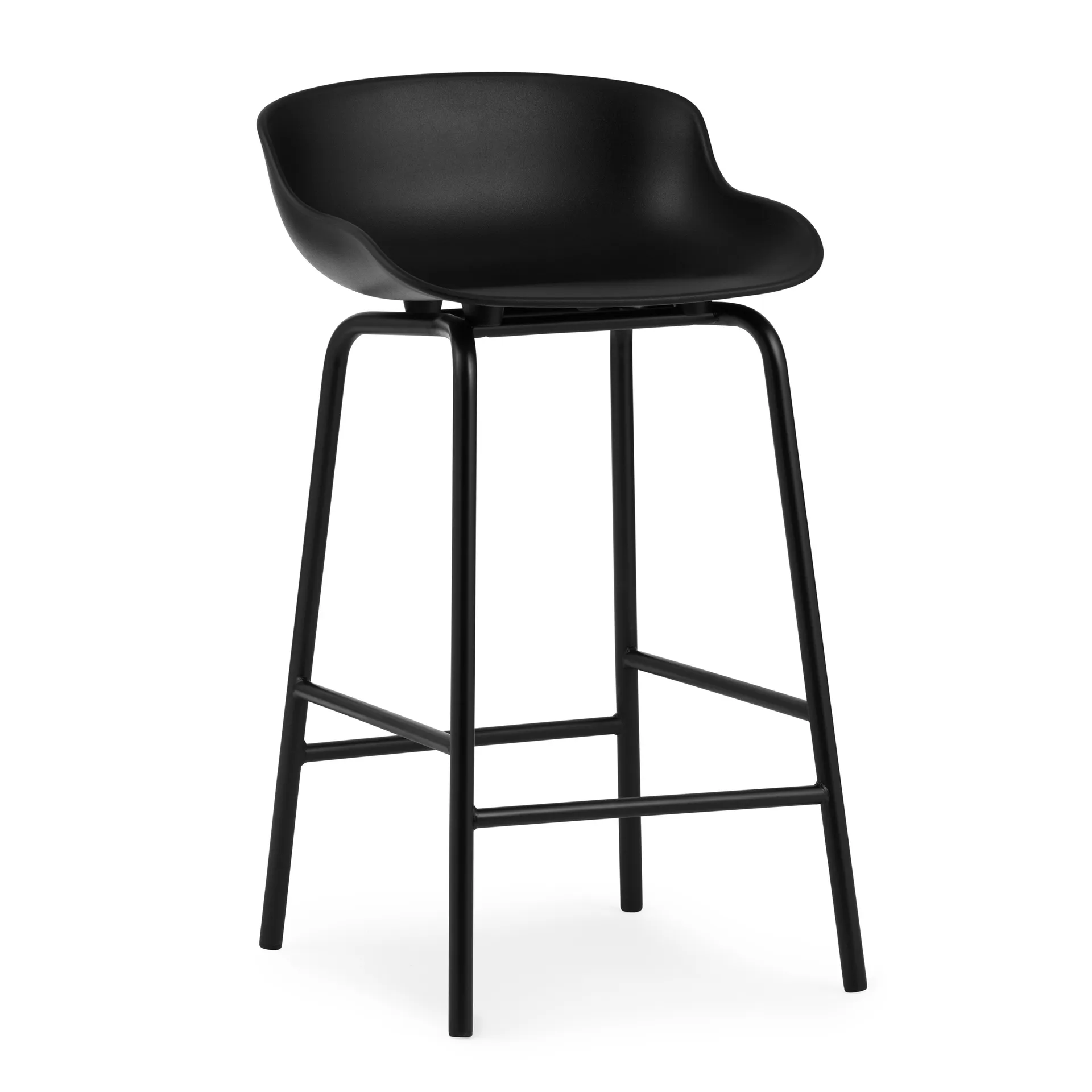 Taburete de bar con patas de metal Hyg 65 cm, Negro Normann Copenhagen