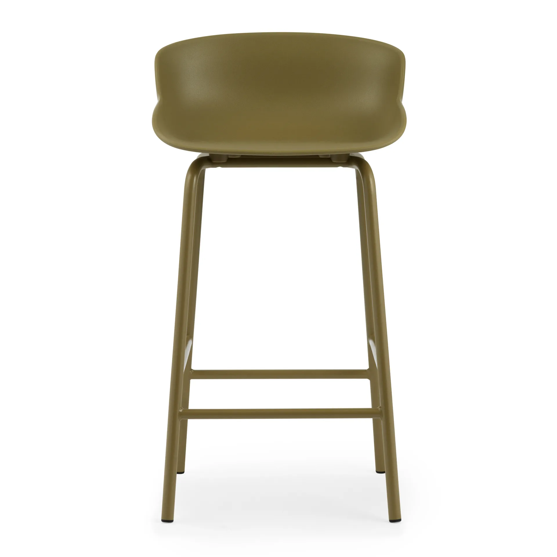 Taburete de bar con patas de metal Hyg 65 cm, Verde oliva Normann Copenhagen