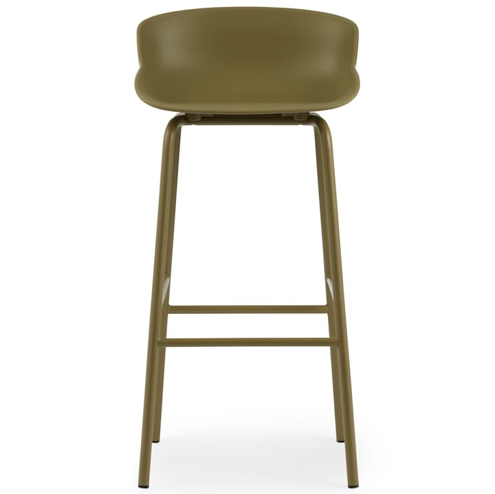 Taburete de bar con patas de metal Hyg 75 cm , Verde oliva Normann Copenhagen