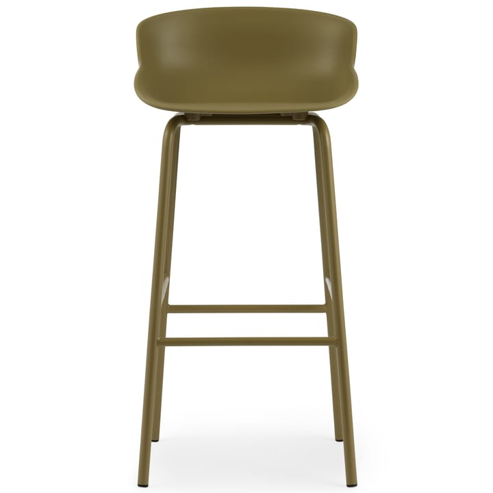 Taburete de bar con patas de metal Hyg 75 cm  - Verde oliva - Normann Copenhagen