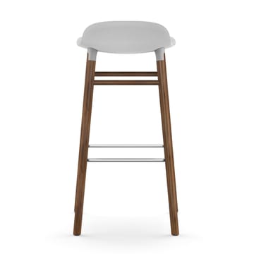 Taburete de bar con patas de nogal Form - blanco - Normann Copenhagen