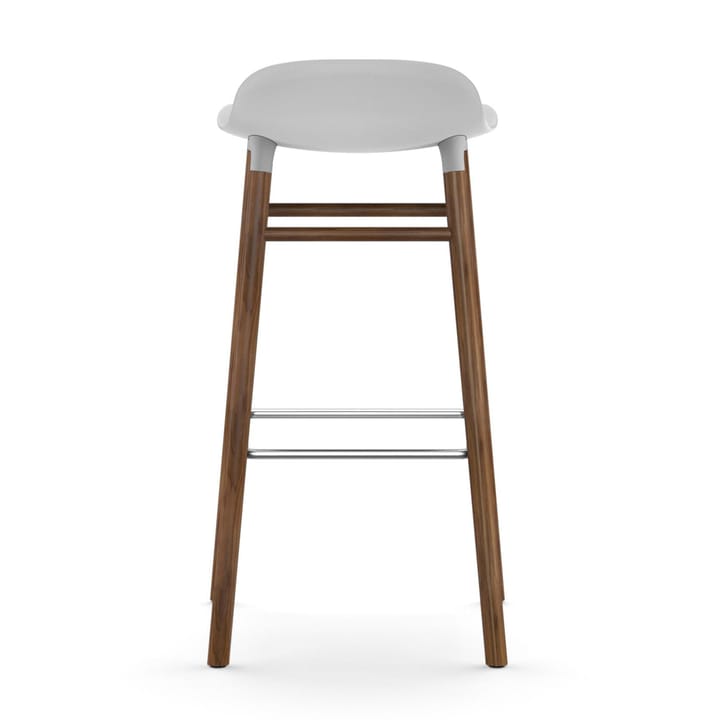 Taburete de bar con patas de nogal Form   - blanco - Normann Copenhagen