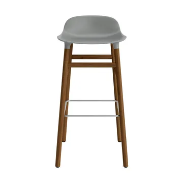 Taburete de bar con patas de nogal Form - Gris - Normann Copenhagen