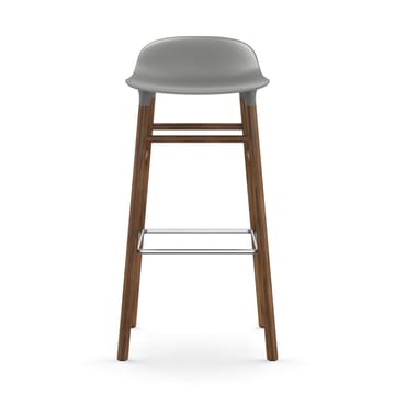 Taburete de bar con patas de nogal Form - Gris - Normann Copenhagen