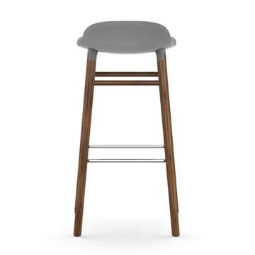 Taburete de bar con patas de nogal Form - Gris - Normann Copenhagen