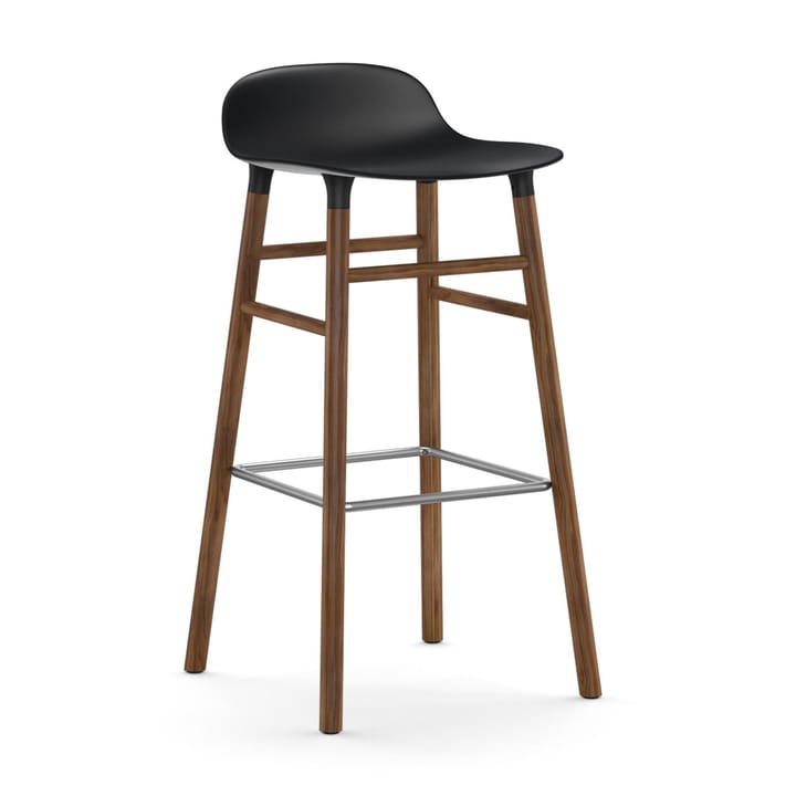 Taburete de bar con patas de nogal Form   - negro - Normann Copenhagen