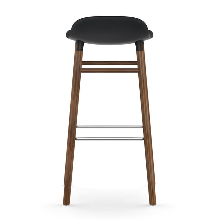 Taburete de bar con patas de nogal Form, negro Normann Copenhagen