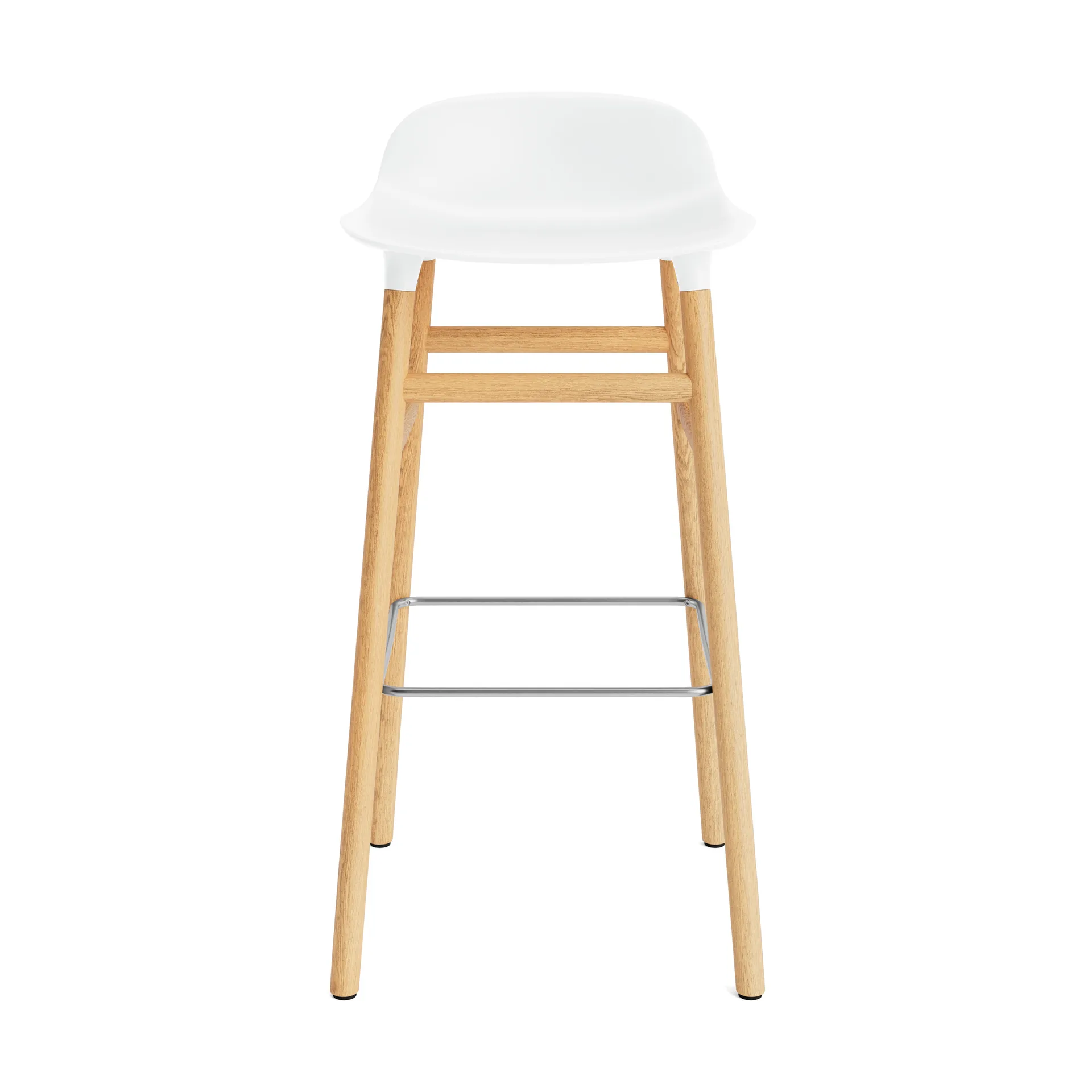 Taburete de bar con patas de roble Form , blanco Normann Copenhagen