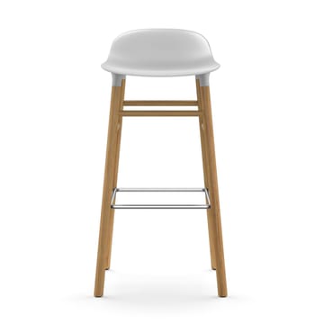 Taburete de bar con patas de roble Form  - blanco - Normann Copenhagen