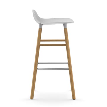 Taburete de bar con patas de roble Form  - blanco - Normann Copenhagen