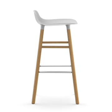 Taburete de bar con patas de roble Form  - blanco - Normann Copenhagen