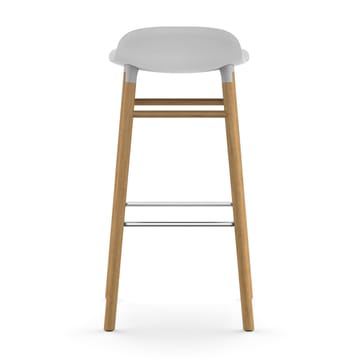 Taburete de bar con patas de roble Form  - blanco - Normann Copenhagen