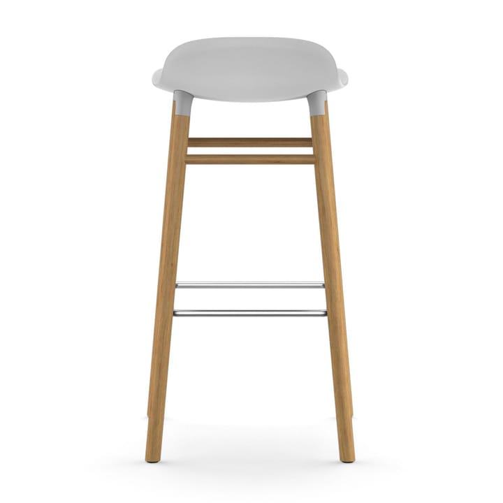 Taburete de bar con patas de roble Form  - blanco - Normann Copenhagen