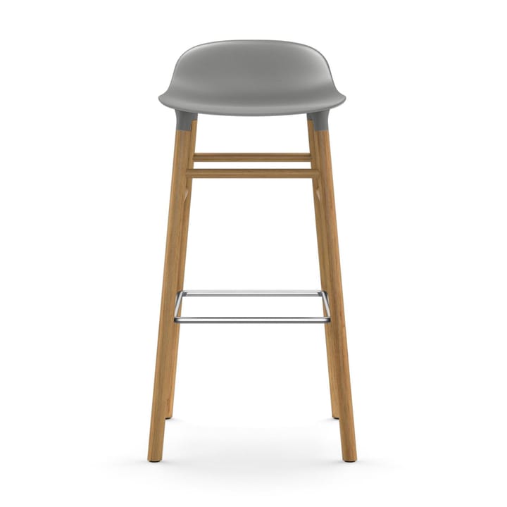 Taburete de bar con patas de roble Form  - gris - Normann Copenhagen