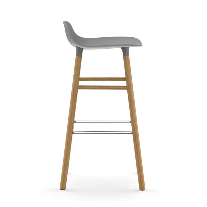 Taburete de bar con patas de roble Form , gris Normann Copenhagen