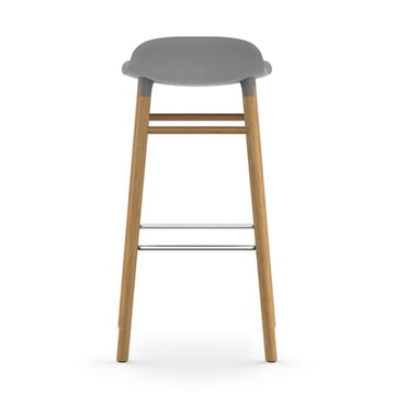 Taburete de bar con patas de roble Form  - gris - Normann Copenhagen