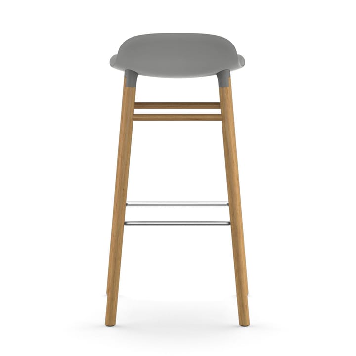 Taburete de bar con patas de roble Form , gris Normann Copenhagen