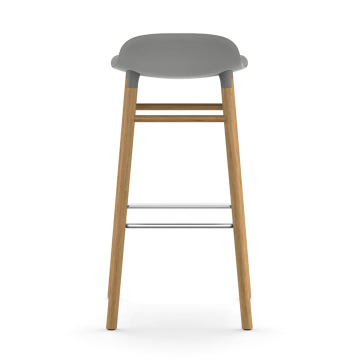 Taburete de bar con patas de roble Form  - gris - Normann Copenhagen