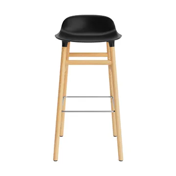 Taburete de bar con patas de roble Form  - negro - Normann Copenhagen