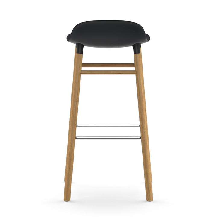 Taburete de bar con patas de roble Form , negro Normann Copenhagen