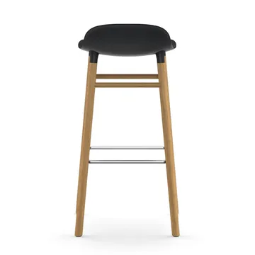Taburete de bar con patas de roble Form  - negro - Normann Copenhagen