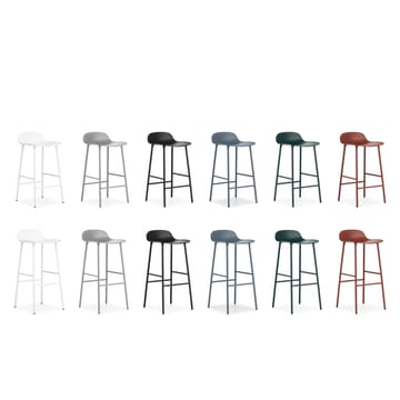 Taburete de bar Form Chair con patas de metal - azul - Normann Copenhagen