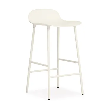 Taburete de bar Form Chair con patas de metal - blanco - Normann Copenhagen