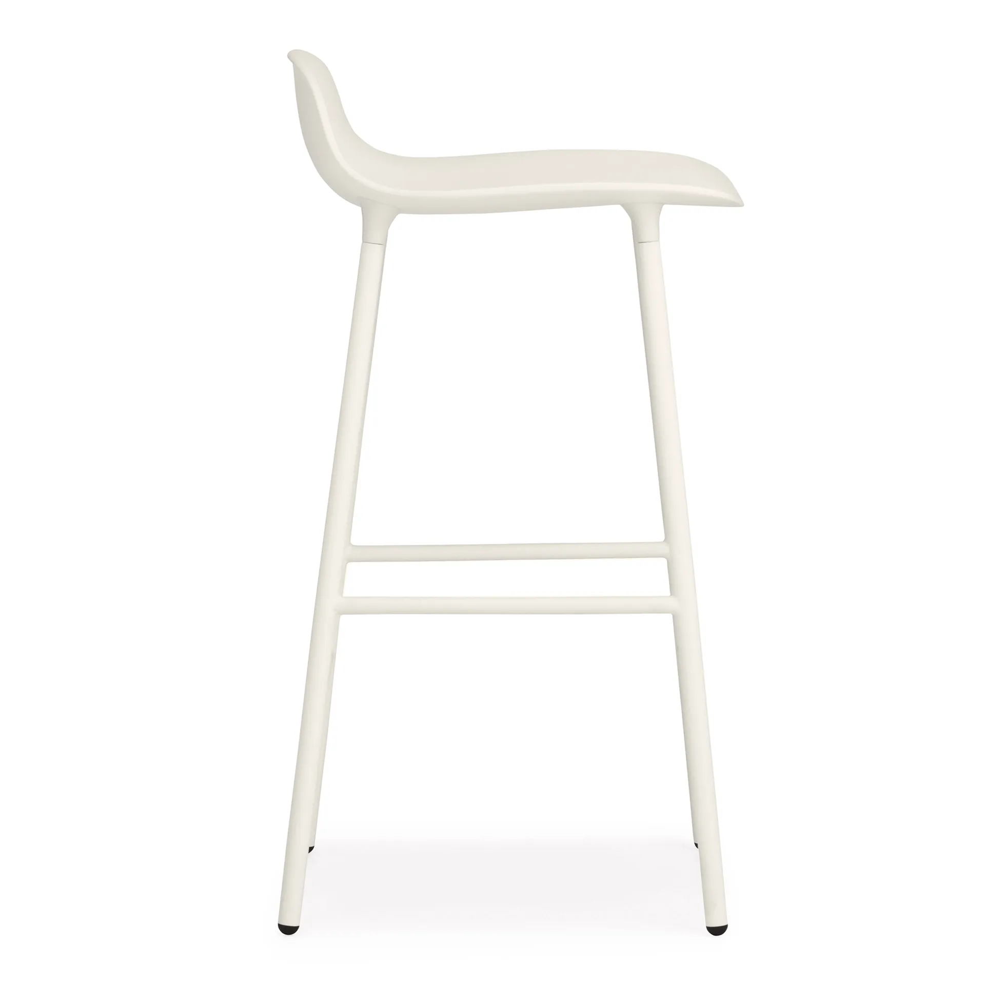 Taburete de bar Form Chair con patas de metal, blanco Normann Copenhagen