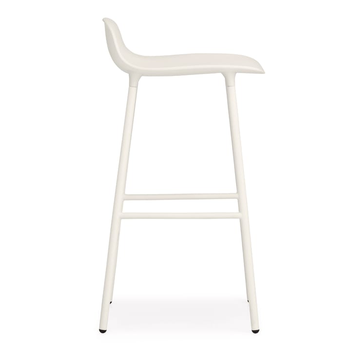 Taburete de bar Form Chair con patas de metal, blanco Normann Copenhagen