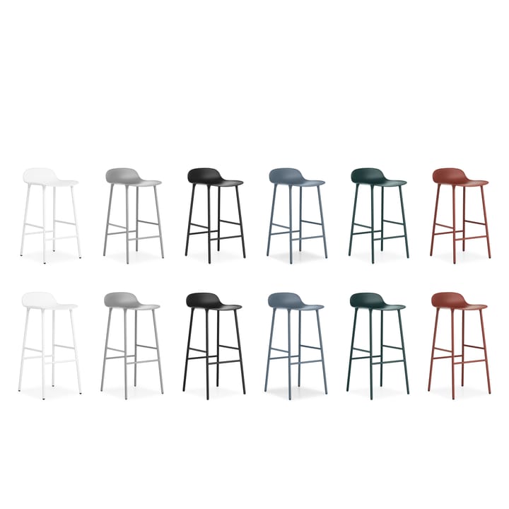 Taburete de bar Form Chair con patas de metal - blanco - Normann Copenhagen