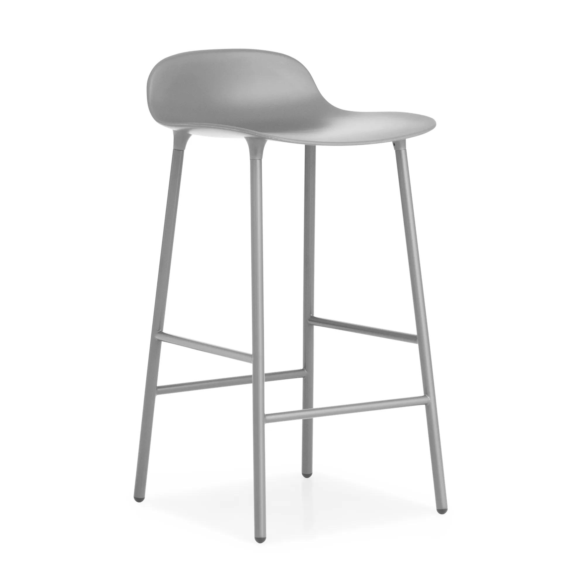 Taburete de bar Form Chair con patas de metal, gris Normann Copenhagen