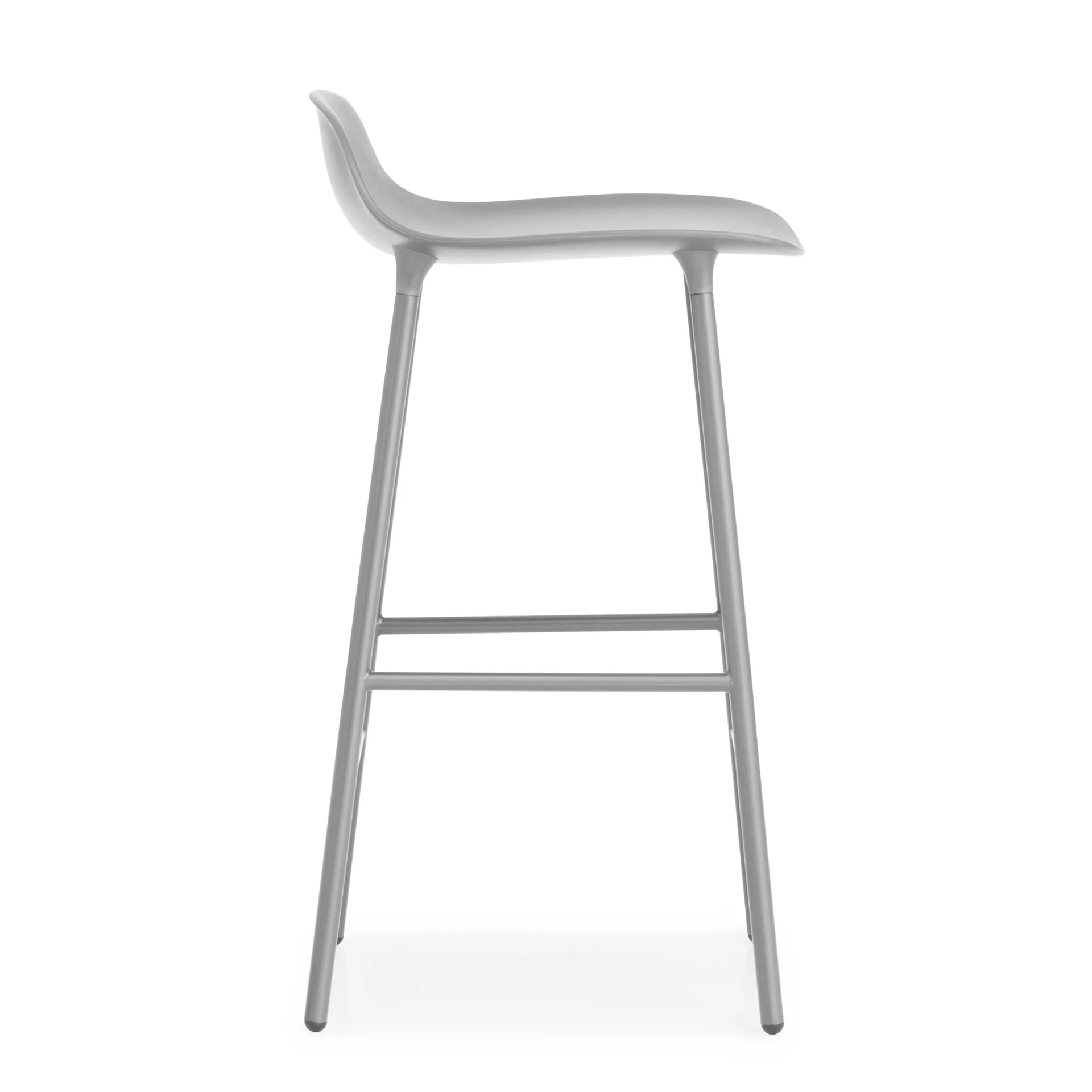 Taburete de bar Form Chair con patas de metal, gris Normann Copenhagen