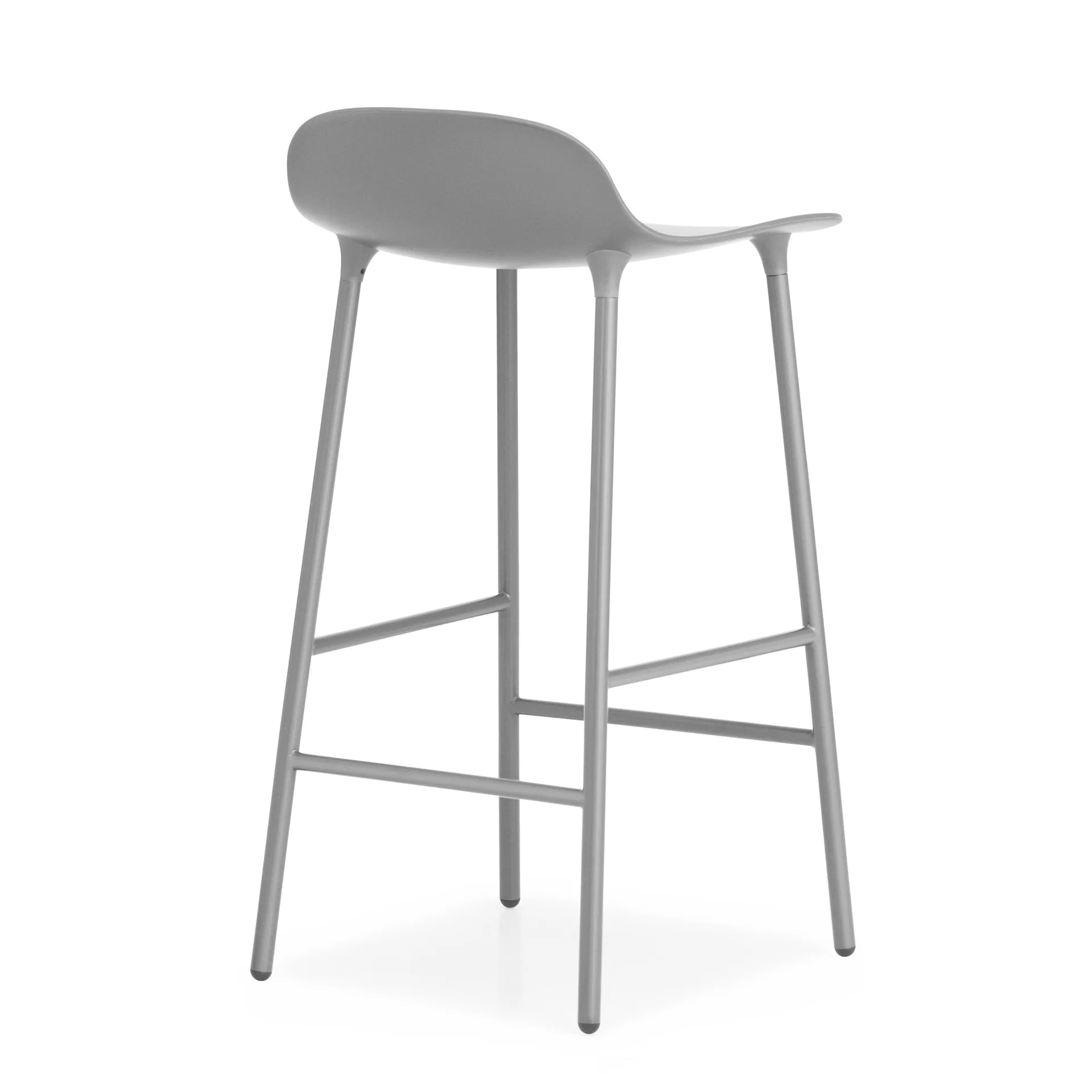 Taburete de bar Form Chair con patas de metal, gris Normann Copenhagen